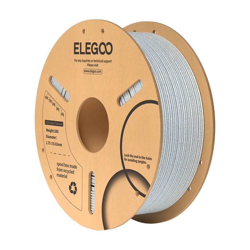 Filament 3D Elegoo PLA Marble, 1.75mm, 1kg, mermer gri