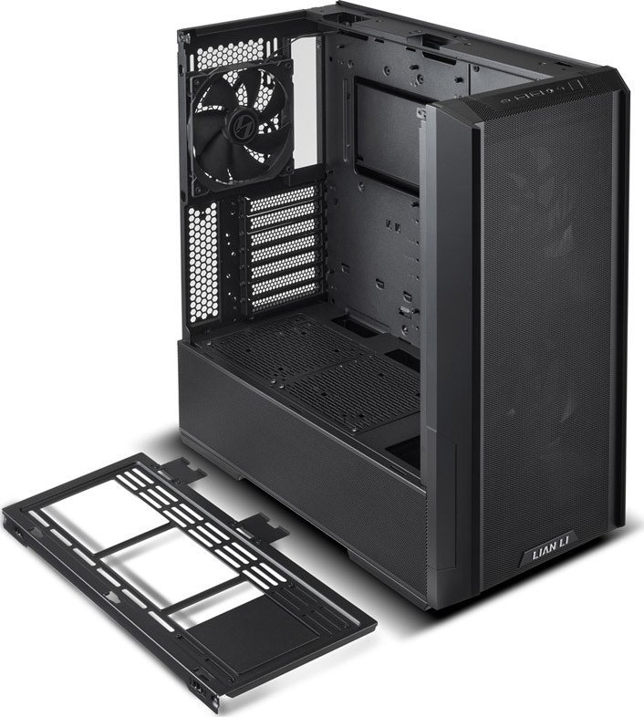 Kuti kompjuteri Lian Li LANCOOL 216, midi tower, xham i temperuar, e zezë