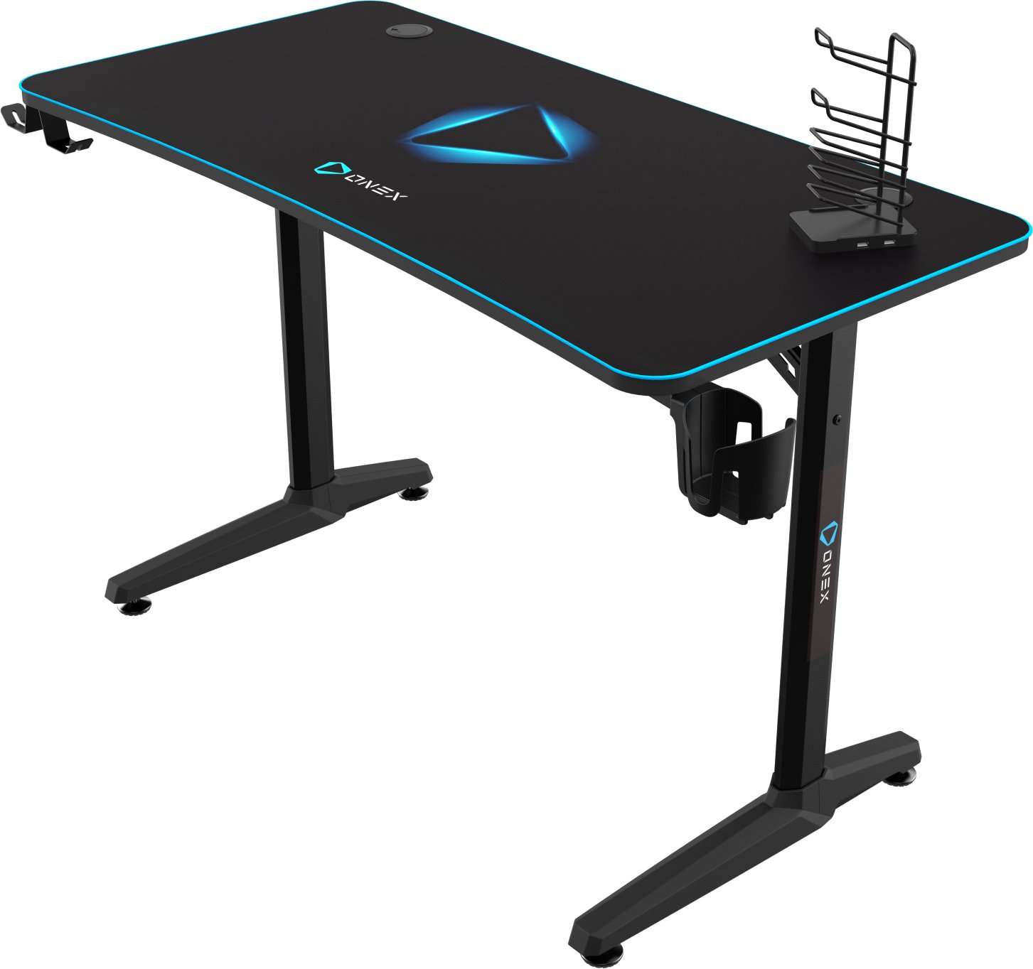 Tavolinë gaming ONEX GD1200H, 1200 x 600 x 768 mm, me mouse pad, e zezë