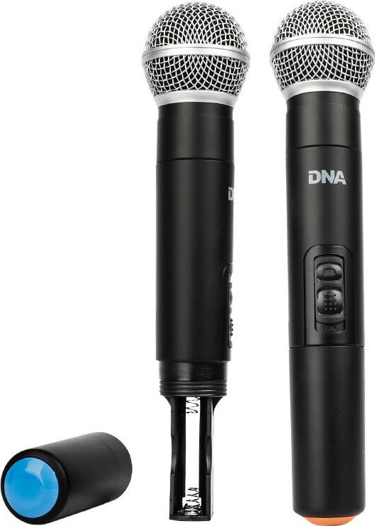 Set mikrofonësh wireless DNA KVM 2, 2 mikrofona dinamikë, UHF, i zi