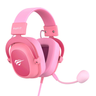 Kufje gaming Havit H2002D, me mikrofon, roze