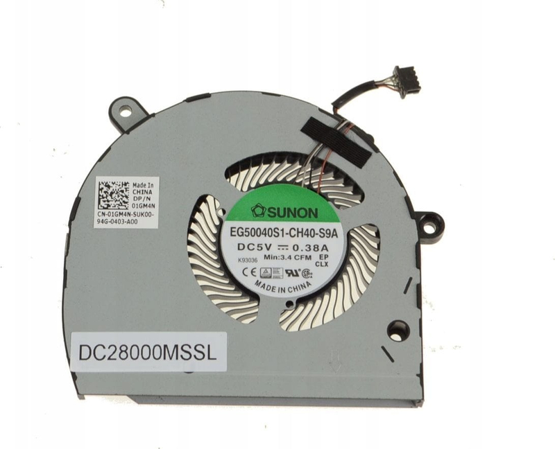 Ventilator ftohës CPU Dell U Type, për grafikë UMA, pjesë zëvendësuese