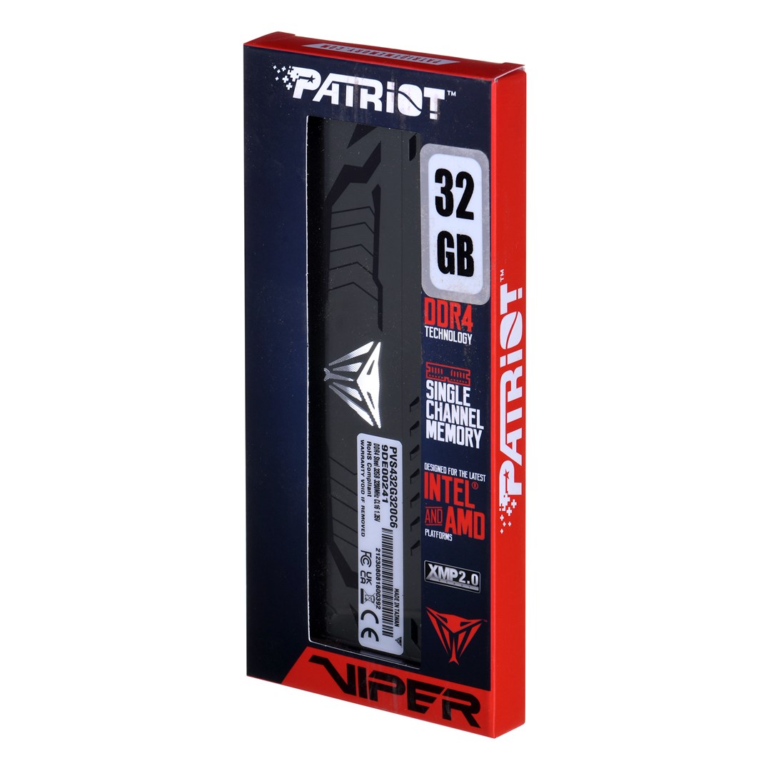 Memorie RAM Patriot Viper Steel PVS432G320C6 32 GB (1 x 32 GB) DDR4 3200 MHz