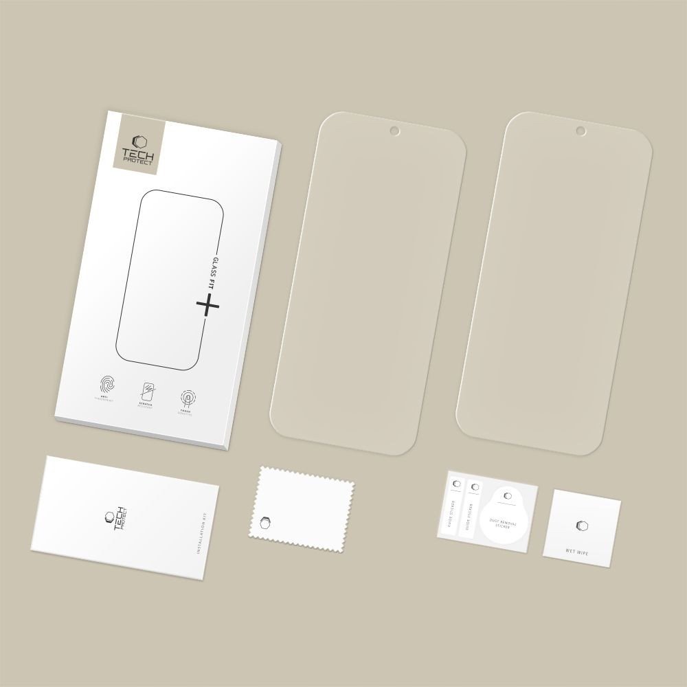 Xham mbrojtës Tech-Protect Glass Fit+, 2 copa, për Google Pixel 9