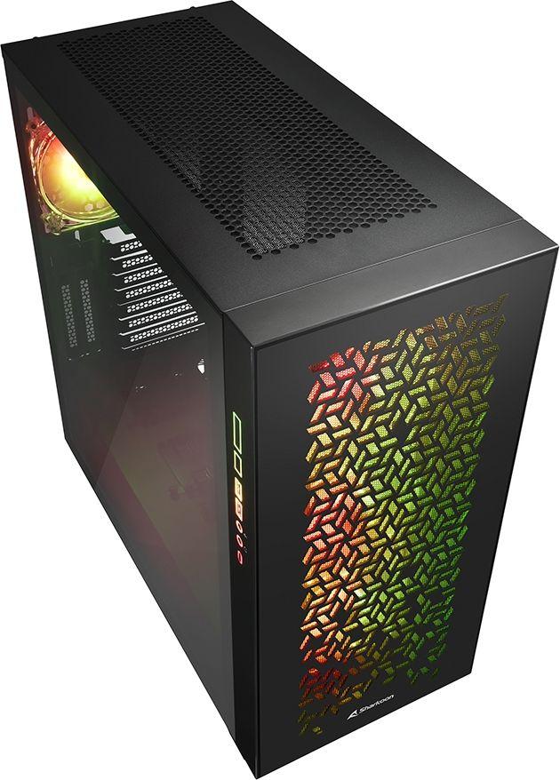 Kasë Sharkoon Elite Shark CA300H ARGB, e zezë, Full Tower