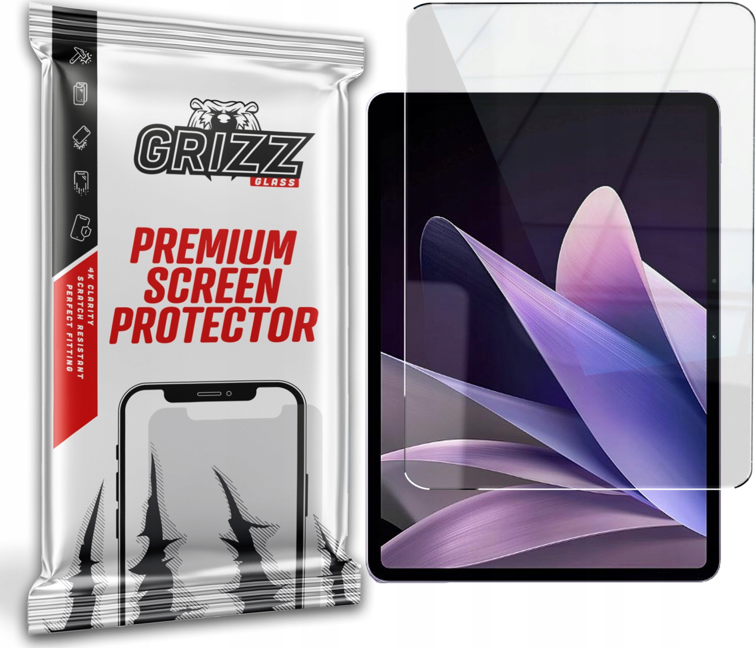 Xham mbrojtës hibrid GrizzGlass HybridGlass për vivo Pad 2, transparent