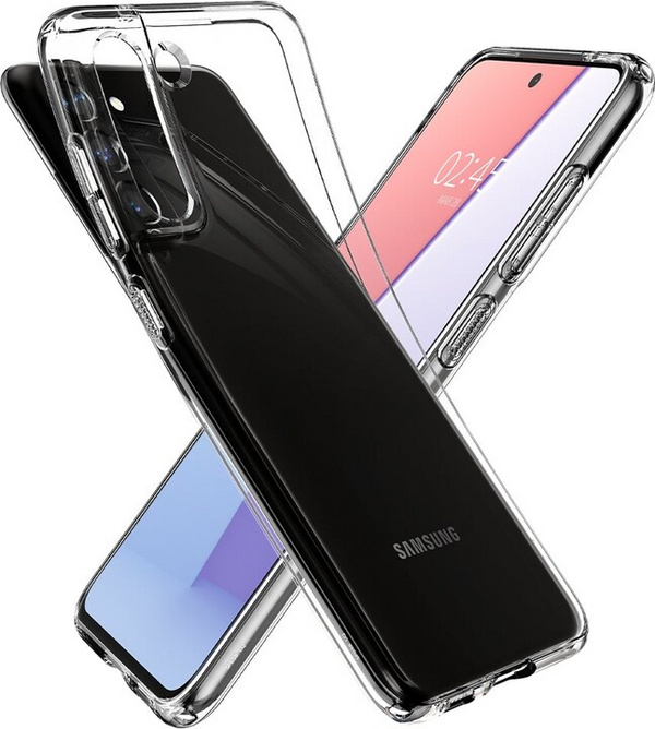Mbrojtëse Spigen Liquid Crystal për Samsung Galaxy S21 FE 5G, transparente