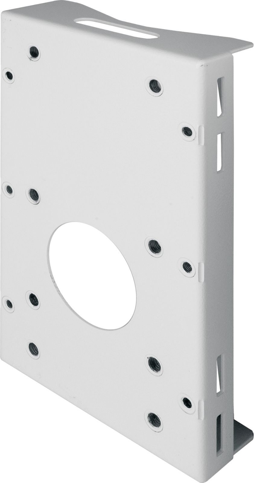 Pllakë montimi Ernitec Pole Thin 0070-10002, për kamera SX, diametër 112–130 mm, e bardhë