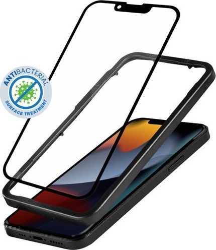 Xham mbrojtës Crong 3D Armour Glass, iPhone 14 Pro, antibakterial, transparant