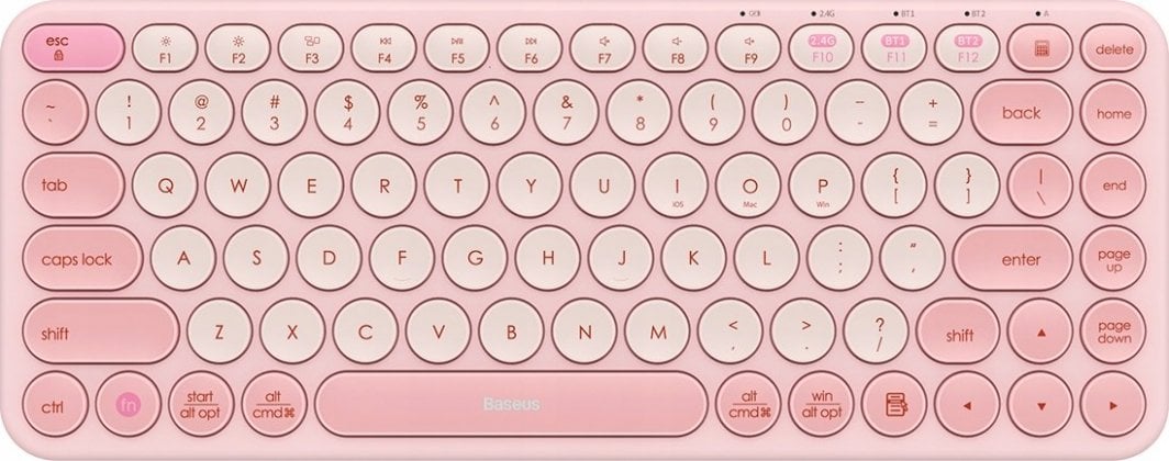 Tastierë Baseus, wireless, US, rozë