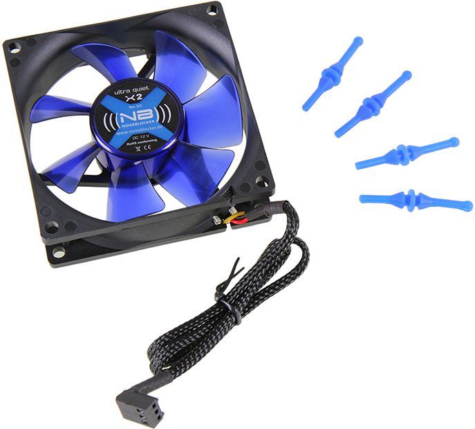 Ftohës Noiseblocker BlackSilent X2, 80 mm