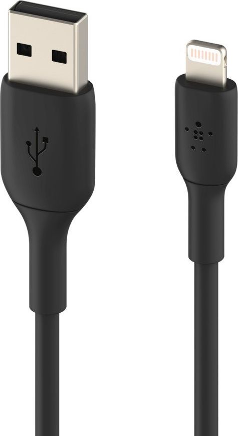 Kabllo karikimi Belkin CAA001BT1M, USB A në Lightning, 1 m, e zezë