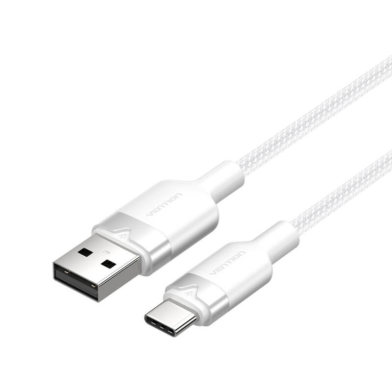 Kabllo USB Vention Tipe C, 1m, 3A 60W, e bardhë
