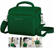 Çantë shpatulle për kamerë K&amp;F Concept Camera Sling Bag, me ndarje për lente, jeshile