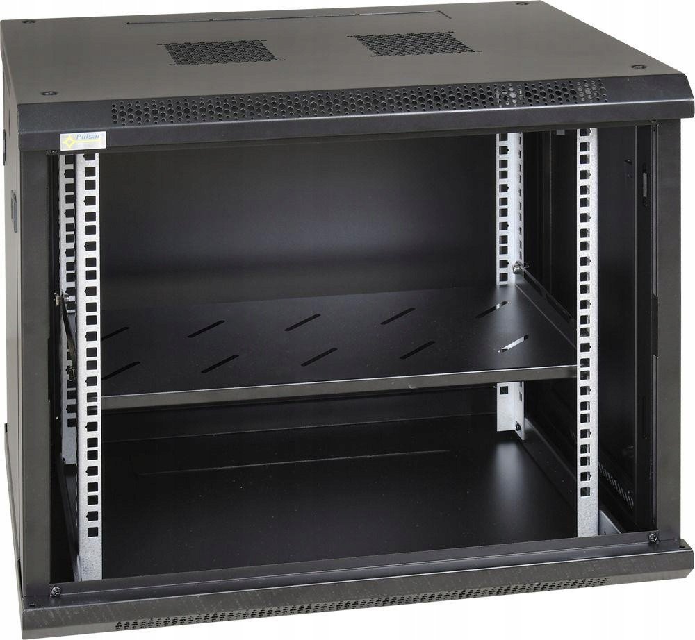 Rafth fiks PULSAR RAPS450, për kabinet RACK 19", 485×250 mm, i zi