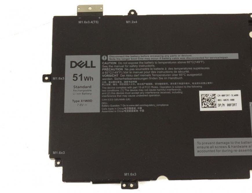 Bateri laptopi Dell 51Wh, 4 cell, Lithium Ion, e zezë