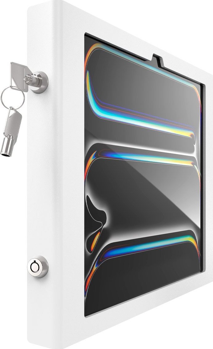 Mbajtëse murale për tablet Compulocks Apex, për iPad Pro M4 M5 13", VESA 75x75 100x100, e bardhë