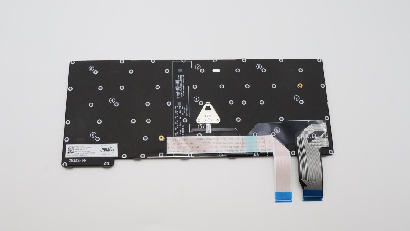 Tastierë laptopi Lenovo 5N21H77217, pjesë origjinale, e zezë