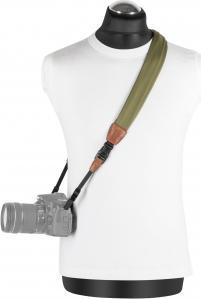 Rrip shall për kamerë GGS SCS-N11, poliester dhe lëkurë, khaki