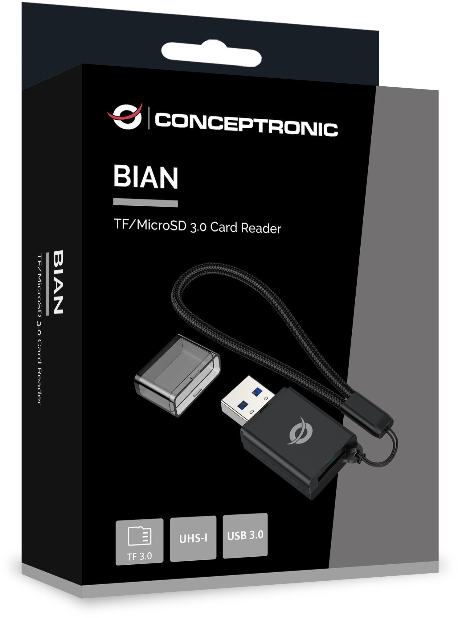 Lexues kartelash Conceptronic USB A, Micro SD TF, 3.0, i zi