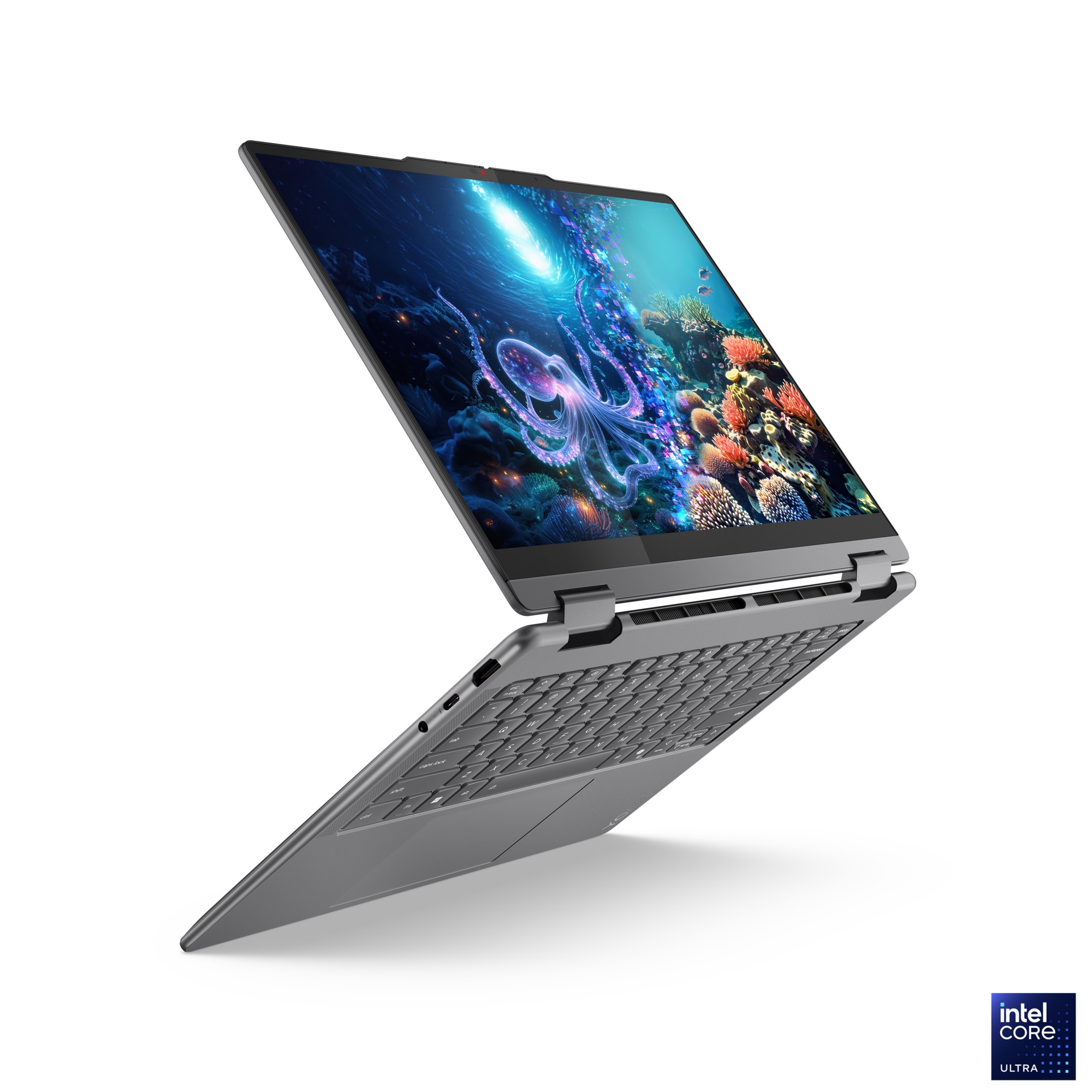 Laptop 2në1 Lenovo Yoga 7 14ILL10, Intel Core Ultra 7 256V, 14", 16GB RAM, 1TB SSD, Intel Arc 140V, i hirtë