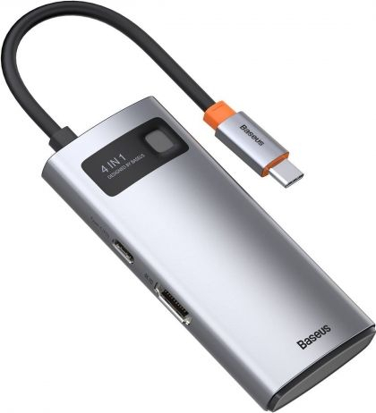 Dock USB C Baseus CAHUB CY0G, 4K, PD 100W, gri