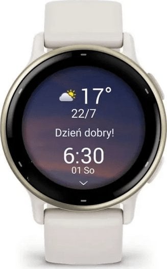 Ora smartwatch Garmin Vivoactive 5, 42mm, AMOLED, krem gold