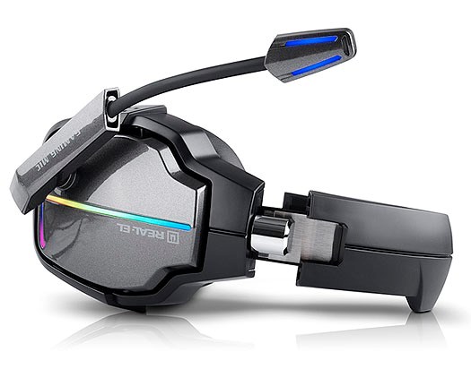 Kufje REAL-EL GDX-7780 SURROUND 7.1, me kabllo, të zeza