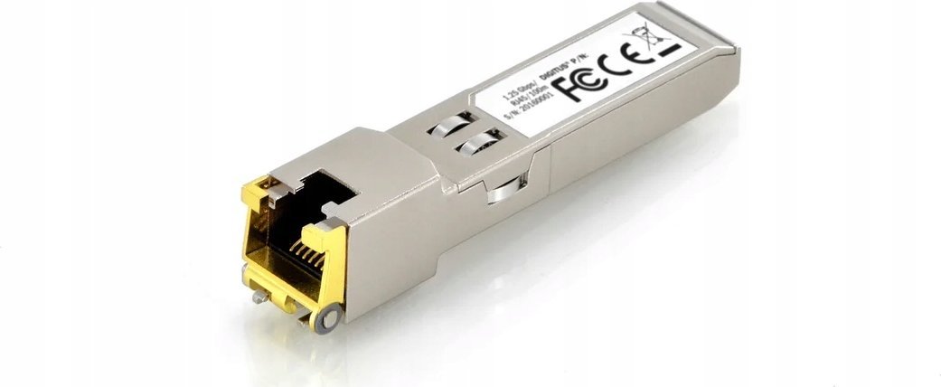 Modul SFP Digitus mini GBIC, 10Gbps, RJ45, i argjendtë