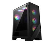 Kutia PC MSI Mag Forge 120A Airflow, midi tower, me 4 ventilatorë 120mm, e zezë