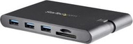 Мултипорт адаптер USB C StarTech.com, HDMI 4K VGA 1080p, 3x USB 3.0, PD 100W, сив