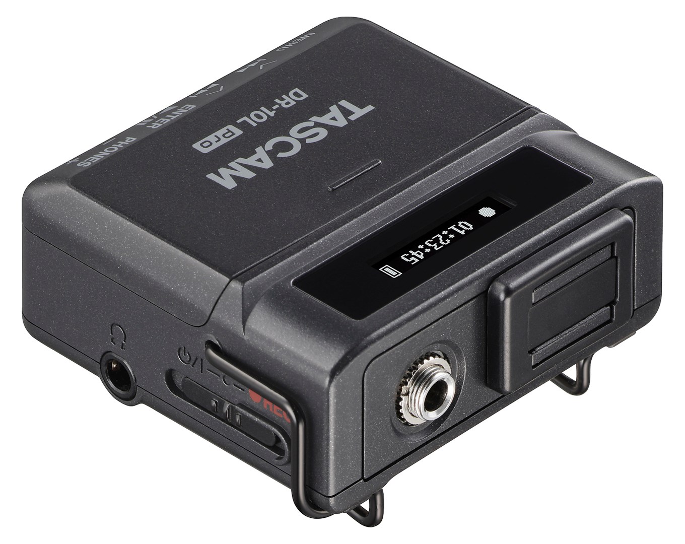 Regjistrues audio Tascam DR-10L Pro, 32-bit, me mikrofon lavalier, i zi