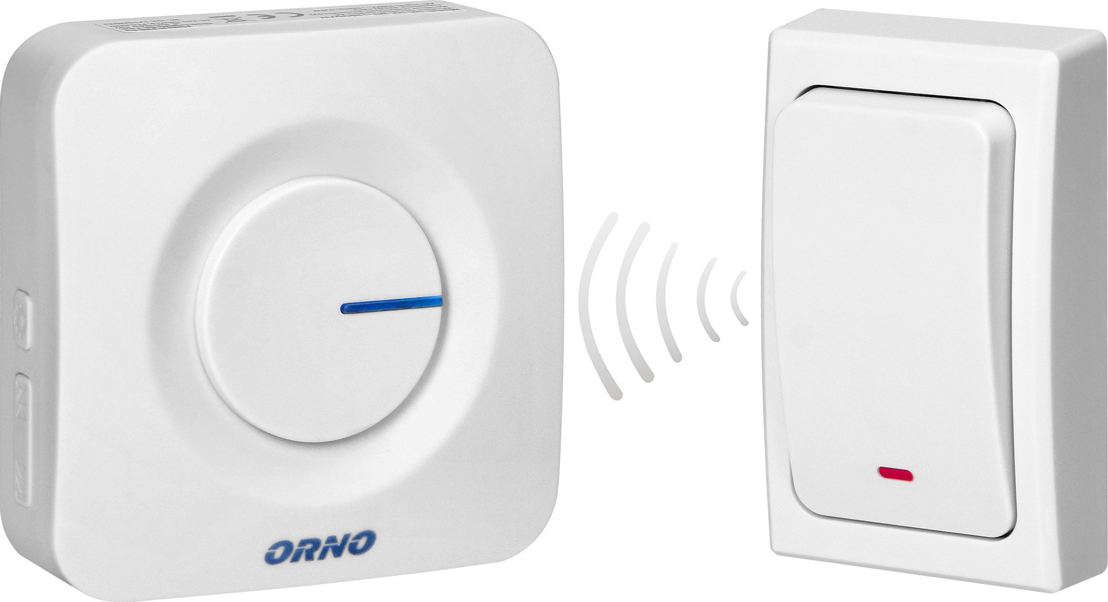 Zile dere pa tela Orno Surface Mounted, rreze 200 m, 90 dB, e bardhë