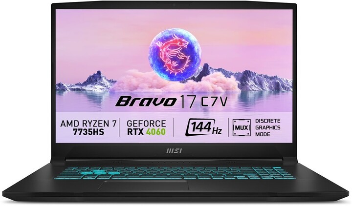 [OUTLET] Laptop MSI Bravo 17 C7VF-025XCZ, 17.3", AMD Ryzen 7, 16GB RAM, 1TB SSD, NVIDIA GeForce RTX 4060, i zi