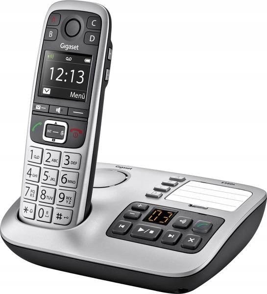 Telefoni pa tela Gigaset E560A, analog, sekretari telefonike, gri