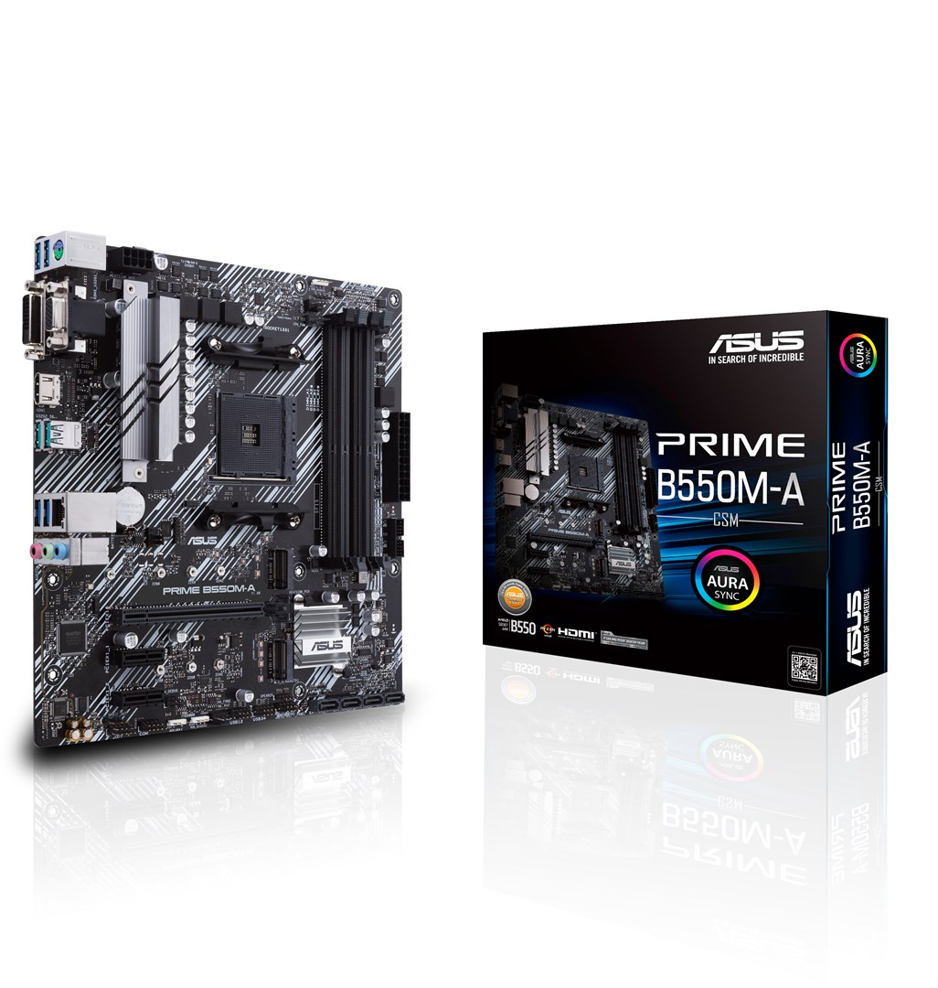 Pllakë amë ASUS Prime B550M-A/CSM AMD B550 Socket AM4 micro ATX