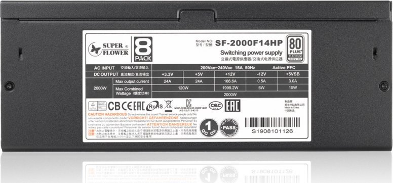 Burim energjie Super Flower Leadex Platinum SF-2000F14HP(BK ATX, 2000W