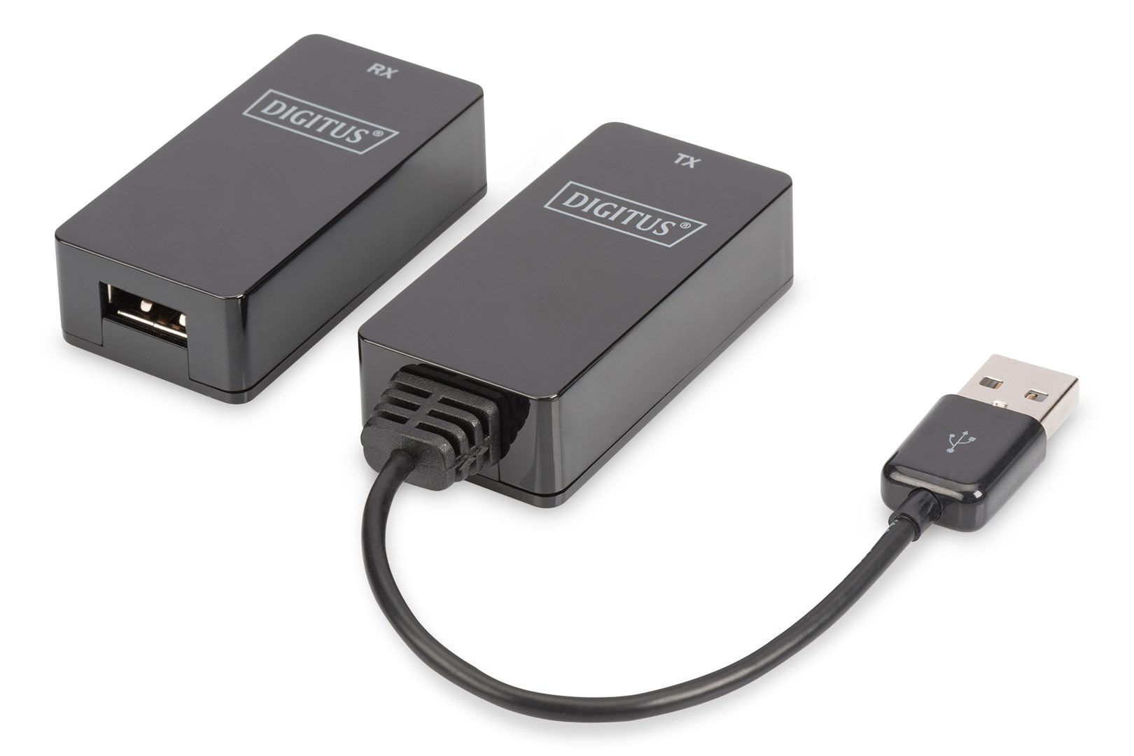 Zgjatues USB Digitus, i zi