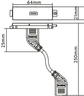 Modul HDMI Vision 3446573, për sistemin TC3, i zi