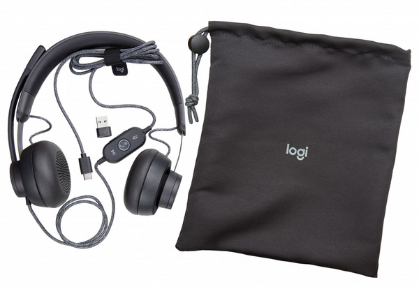 Kufje Logitech Zone Wired, të zeza