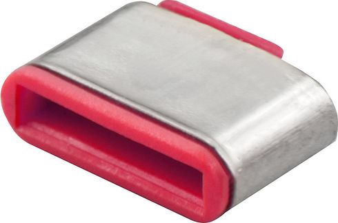 Set bllokues USB-C Lindy 40437, rozë