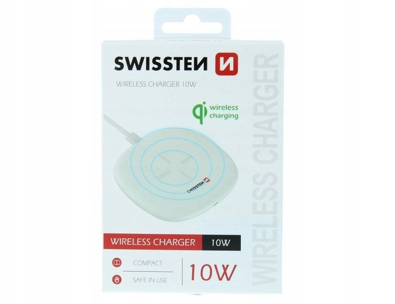 Karikues wireless Swissten, 10W, USB C, i bardhë