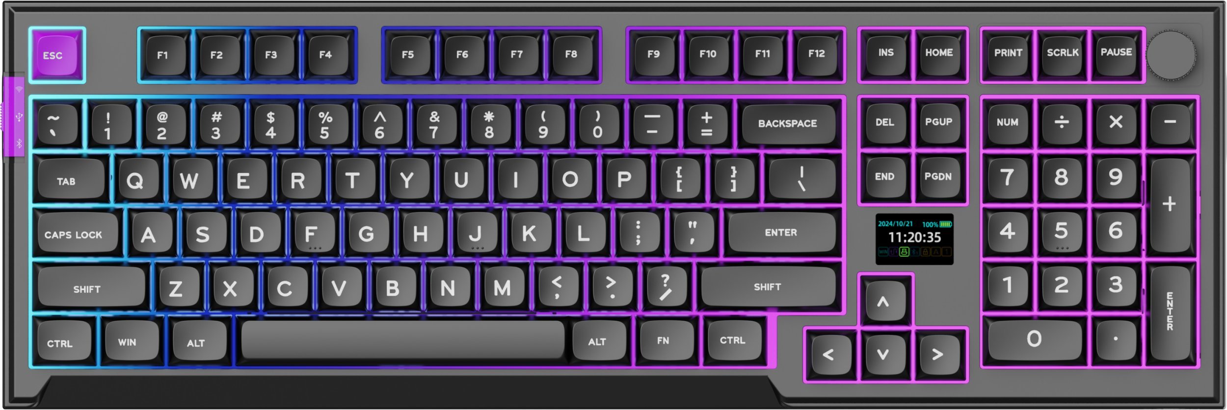 Set gaming PREYON Silent Claw Owl Falcon, tastierë RGB, maus wireless, mousepad XL, e verdhë