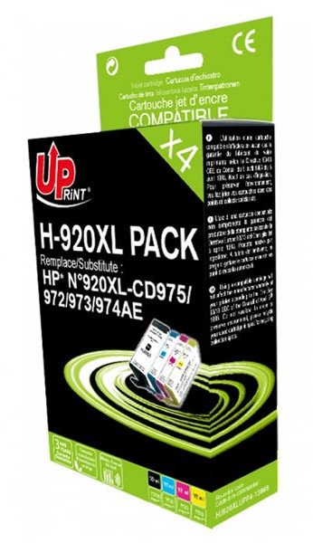 Set kartrixhesh UPRINT HJ920XLUPP4, 50+3x12 ml, për HP OfficeJet 6000 6500 7000 7500A