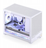 Kuti kompjuteri Jonsbo D32 Pro, Micro ATX Mini ITX, xham i temperuar, e bardhë