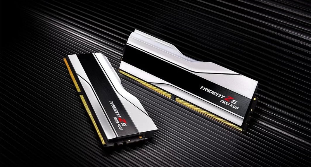 Memorie G.Skill Trident Z5 Neo RGB, DDR5, 48 GB, 6400 MHz, CL32, F5-6400J3239F24GX2-TZ5NRW