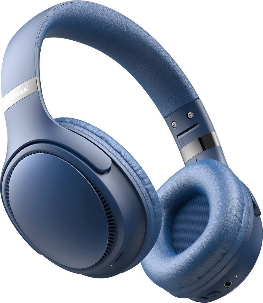 Безжични слушалки Тонсил R35BT, блутут, со микрофон, сини