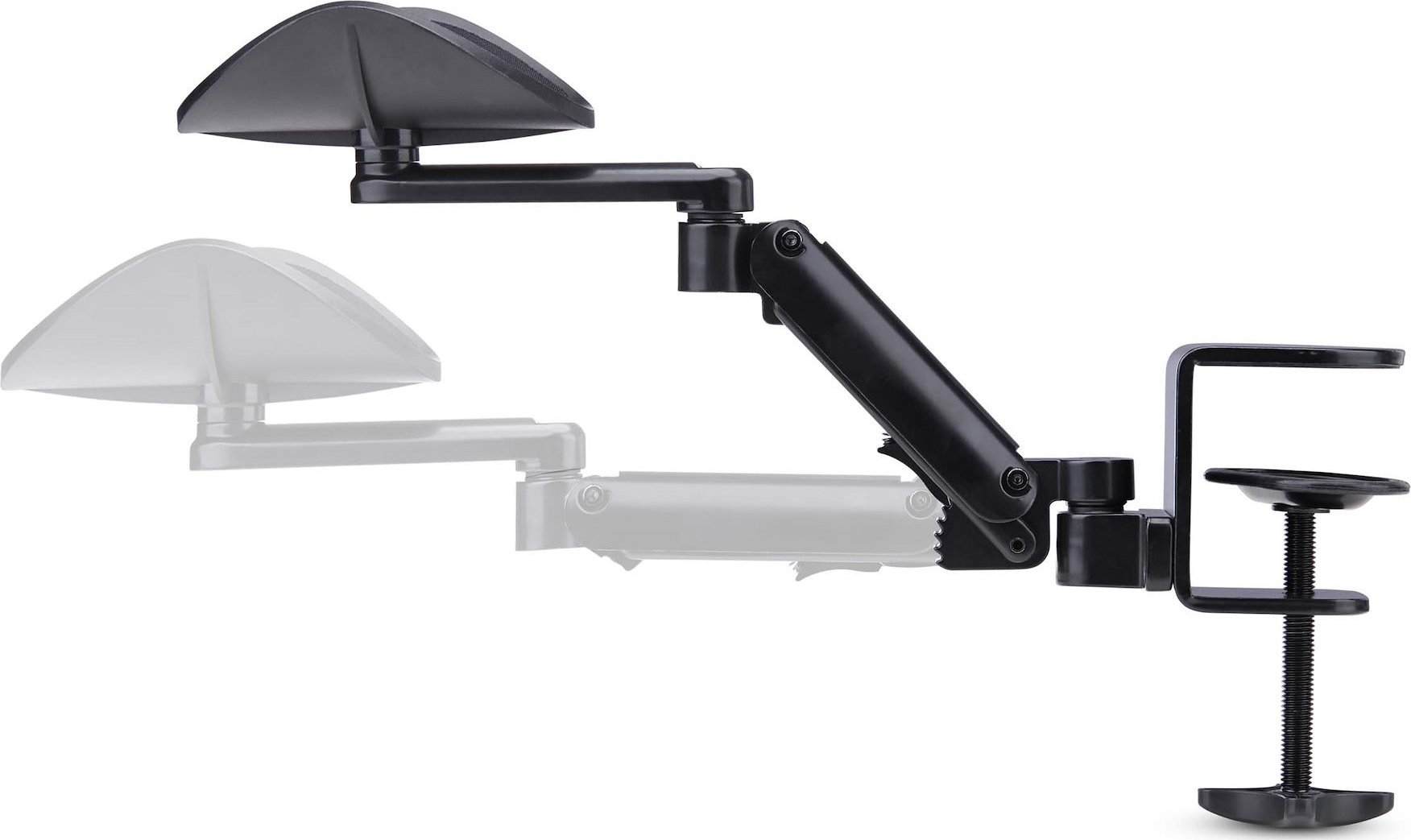 Mbështetëse krahu StarTech.com, ergonomike, rrotullim 360°, me kapëse, e zezë