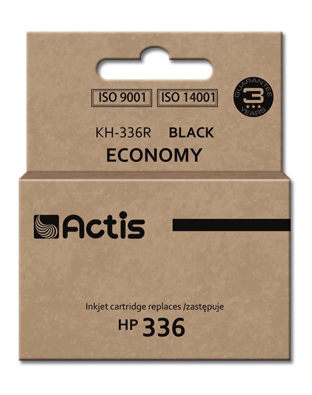 Ngjyrë për printer Actis KH-336R (zëvendësim për HP 336 C9362A), 9 ml, e zezë