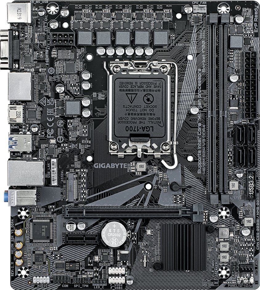Pllakë amë Gigabyte H610M S2H V3, DDR4, mATX, Socket LGA1700